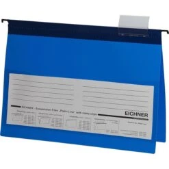 Eichner Hängehefter 9039-10032, Platin Line, A4, Blau, Kunststoff, 10 Stück