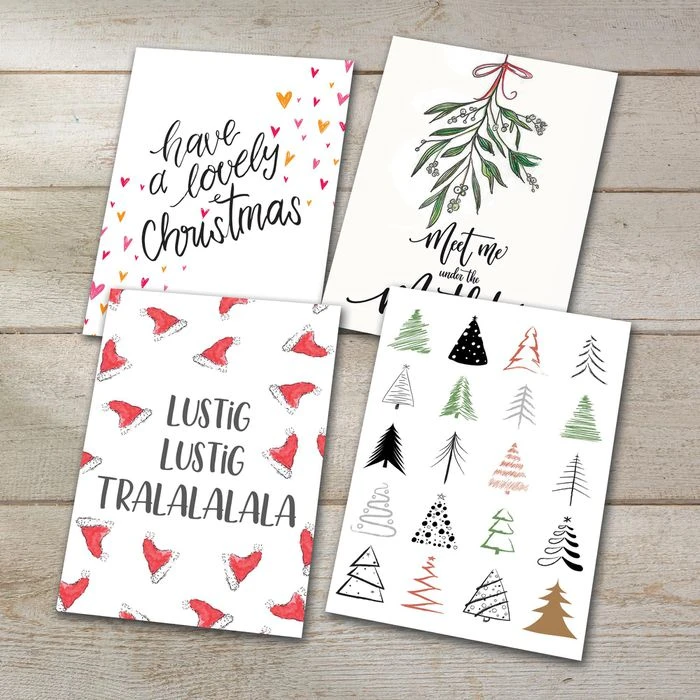 Sigel Weihnachtskarte DS701 Colourful Christmas, A6 Postkarten, Sortiert, 24 Stück 6 Sigel Weihnachtskarte DS701 Colourful Christmas, A6 Postkarten, Sortiert, 24 Stück – Bild 4