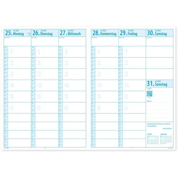 TimeTex Lehrerkalender 10505, Universal Schulplaner 1 Woche Auf 2 Seiten A5 Plus 4 TimeTex Lehrerkalender 10505, Universal Schulplaner 1 Woche Auf 2 Seiten A5 Plus – Bild 2