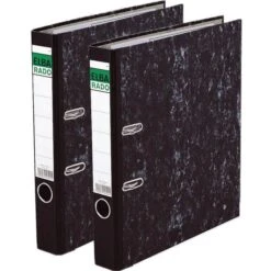 Elba 10404 SW Rado Ordner, A4, Schmal, Karton, Schwarz
