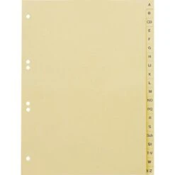 Papier Register, A-Z, A4, 20-teilig, Chamois