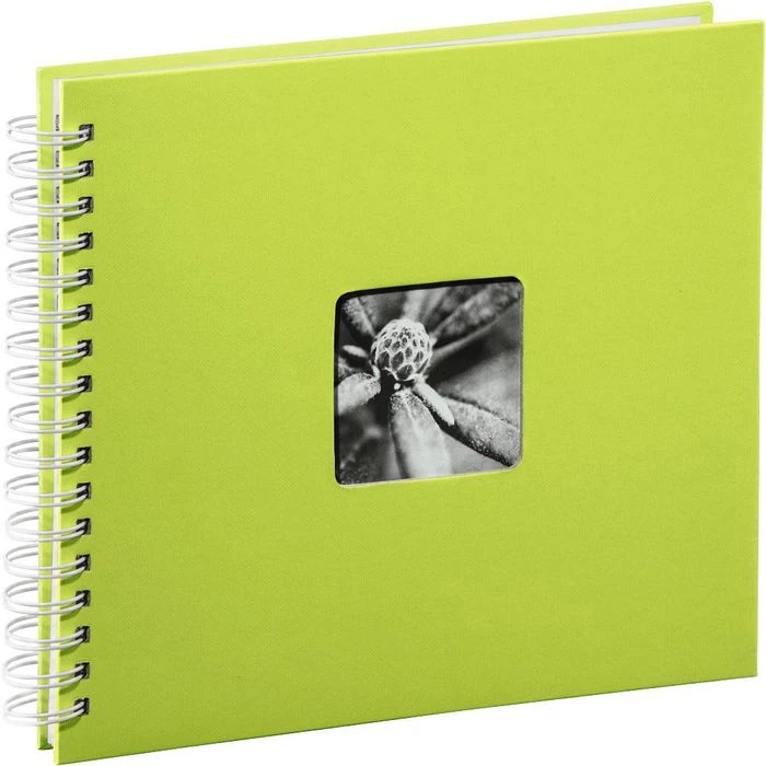 Hama Fotoalbum Fine Art 2115, Spiralalbum, 28 X 24 Cm, 50 Weiße Seiten Für 100 Fotos, Kiwi 3 Hama Fotoalbum Fine Art 2115, Spiralalbum, 28 X 24 Cm, 50 Weiße Seiten Für 100 Fotos, Kiwi