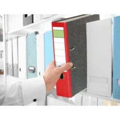 Falken 10361939 Ordner, A4, Breit, Karton, Rot -Leitz Shop 9257f029b9bfdef5f6dd2e4d51f100cde1a54f4f ordner falken 10361939 karton a4 8cm