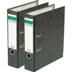 Elba 10407 SW Rado Ordner, A4, Breit, Karton, Schwarz
