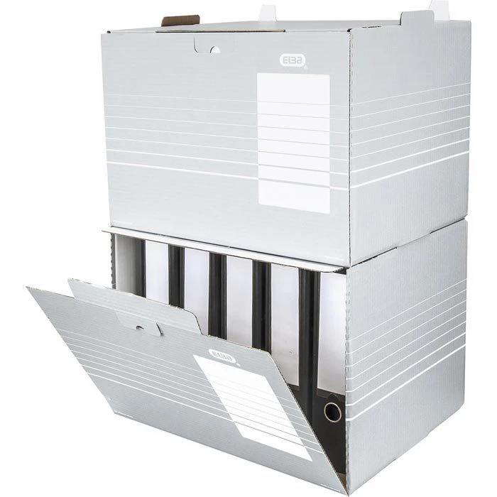 Elba Archivcontainer 400014215, Tric, Für Ordner, Mit Frontklappe, Grau, 10 Stück 4 Elba Archivcontainer 400014215, Tric, Für Ordner, Mit Frontklappe, Grau, 10 Stück – Bild 2