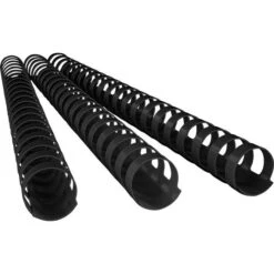 GBC® GBC Plastikbinderücken 4028601, 19 Mm, Schwarz, 21 Ringe, 100 Stück