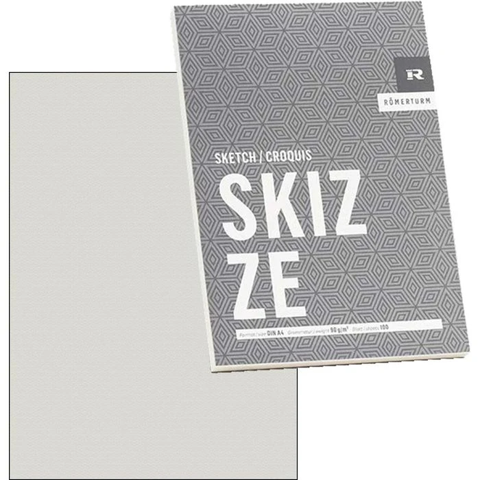 Römerturm Skizzenblock SKIZZE 88808845, A4, 90 G/qm, Naturweiß, Geleimt, 100 Blatt 3 Römerturm Skizzenblock SKIZZE 88808845, A4, 90 G/qm, Naturweiß, Geleimt, 100 Blatt