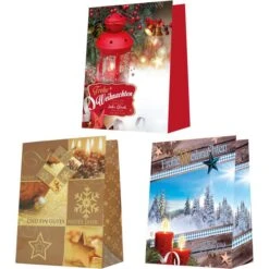 Böttcher-AG Geschenktüte Weihnachten Medium, Geschenktasche, 18 X 23cm, Sortiert, 10 Stück -Leitz Shop 9aa207a38cbf0e95d4642e27c822e00a1d6d502e geschenktuete boettcher ag weihnachten medium