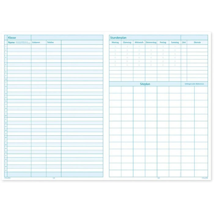 TimeTex Lehrerkalender 10505, Universal Schulplaner 1 Woche Auf 2 Seiten A5 Plus 6 TimeTex Lehrerkalender 10505, Universal Schulplaner 1 Woche Auf 2 Seiten A5 Plus – Bild 4