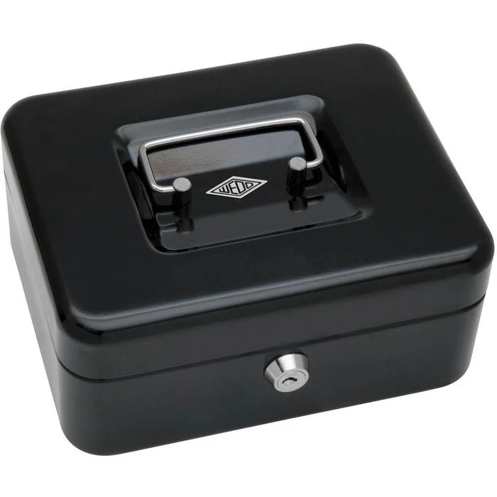 Wedo Geldkassette Größe 2, Schwarz, 20 X 9 X 16 Cm, 5 Münzfächer, Mit Clip 4 Wedo Geldkassette Größe 2, Schwarz, 20 X 9 X 16 Cm, 5 Münzfächer, Mit Clip – Bild 2