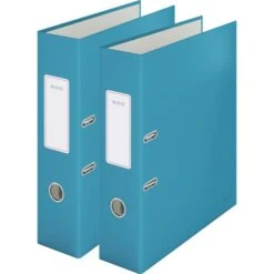 Leitz Ordner 1061-00-61, Cosy Soft-Touch, A4, Laminierter Karton, 8cm, Blau