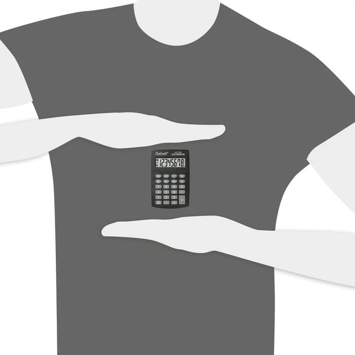 Rebell Taschenrechner HC208, 8-stellige LCD-Anzeige 5 Rebell Taschenrechner HC208, 8-stellige LCD-Anzeige – Bild 3