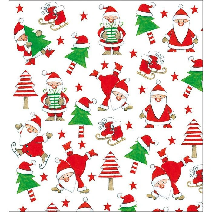 Bsb Geschenkpapier 417-042, Weihnachtsmänner, Mehrfarbig, 70cm X 2m 5 Bsb Geschenkpapier 417-042, Weihnachtsmänner, Mehrfarbig, 70cm X 2m – Bild 3