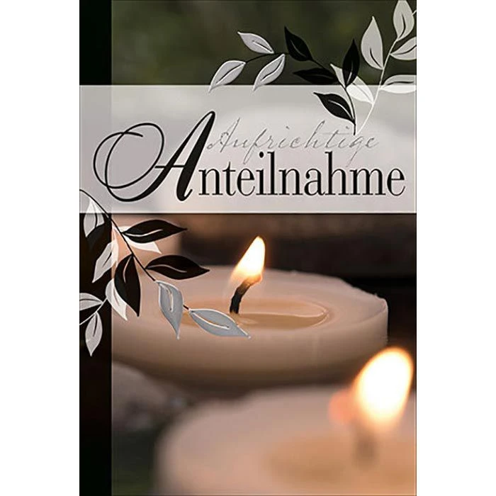 Böttcher-AG Trauerkarten Anteilnahme Kerze, 115 X 170mm, Klappkarte Mit Umschlag 4 Böttcher-AG Trauerkarten Anteilnahme Kerze, 115 X 170mm, Klappkarte Mit Umschlag – Bild 2