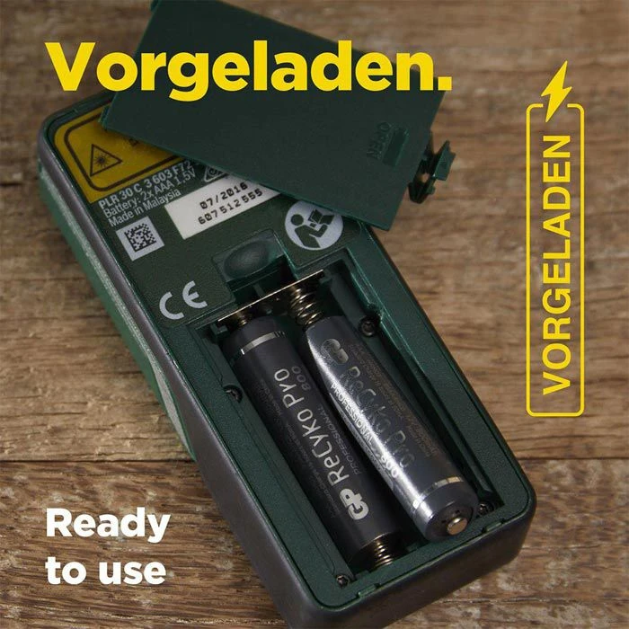 GP Akkus Batteries ReCyko Pro AAA, 800 MAh, Micro, R3, HR03, NiMH, 4 Stück 7 GP Akkus Batteries ReCyko Pro AAA, 800 MAh, Micro, R3, HR03, NiMH, 4 Stück – Bild 5
