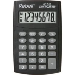 Rebell Taschenrechner HC208, 8-stellige LCD-Anzeige