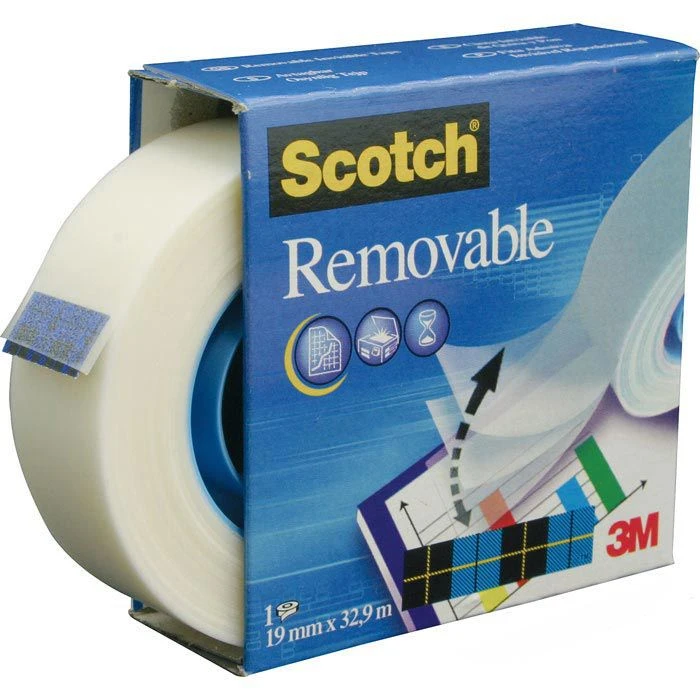 Scotch Removable Tape 811 Klebeband 19mm X 33m 3 Scotch Removable Tape 811 Klebeband 19mm X 33m