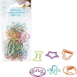 Brunnen Büroklammern 1020670, Clip, 30mm, Farbig Sortiert, Kunststoffüberzogen, 24 Stück