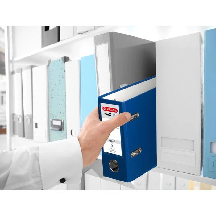 Herlitz Ordner 10842359 MaX.file Protect, PP, A5 Quer, 7,5cm, Kunststoffordner, Blau 5 Herlitz Ordner 10842359 MaX.file Protect, PP, A5 Quer, 7,5cm, Kunststoffordner, Blau – Bild 3