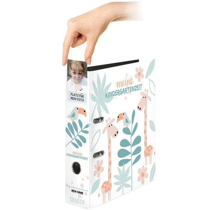 Falken Ordner 22001184 Meine Kindergartenzeit, A4, Karton, 8cm, Motiv Dschungel 5 Falken Ordner 22001184 Meine Kindergartenzeit, A4, Karton, 8cm, Motiv Dschungel – Bild 3