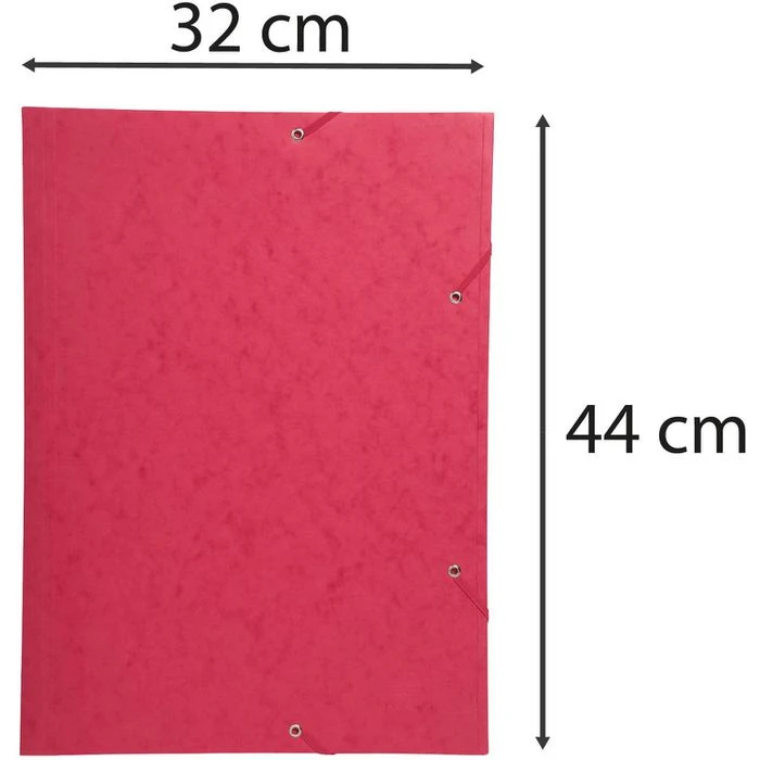 Exacompta Eckspanner 59503E, A3, Rot, 3 Einschlagklappen, 600g/m² Karton 5 Exacompta Eckspanner 59503E, A3, Rot, 3 Einschlagklappen, 600g/m² Karton – Bild 3