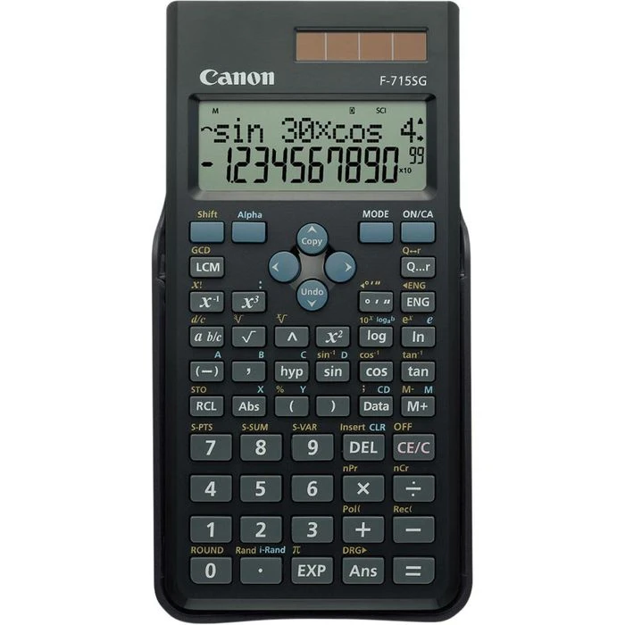 Canon® Canon Schulrechner F 715SG, 2-zeilig, 10+2 Stellige LCD-Anzeige, Schwarz 3 Canon® Canon Schulrechner F 715SG, 2-zeilig, 10+2 Stellige LCD-Anzeige, Schwarz