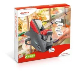 METO Preisauszeichner ProLine HACCP Kit, 2-zeilig, Sonderdruck + 10-stellig, Grundpreis