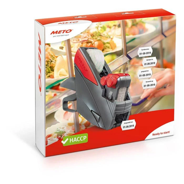 METO Preisauszeichner ProLine HACCP Kit, 2-zeilig, Sonderdruck + 10-stellig, Grundpreis 3 METO Preisauszeichner ProLine HACCP Kit, 2-zeilig, Sonderdruck + 10-stellig, Grundpreis