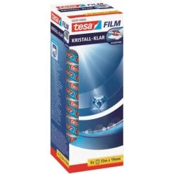 Tesa Klebeband 58260, Multifilm, 19mm X 33m, KernØ 26mm, Kristallklar, 8 Stück