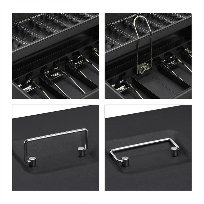 Relaxdays Geldkassette 10030697, Schwarz, 30,5 X 8,5 X 24,5 Cm, 8 Münzfächer 7 Relaxdays Geldkassette 10030697, Schwarz, 30,5 X 8,5 X 24,5 Cm, 8 Münzfächer – Bild 5