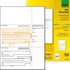 Sigel ZV 572 SEPA-Überweisung A4 250 Stück