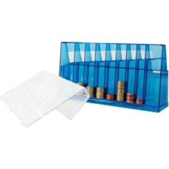 HMF 4700015 Münzzähler Spardose Sammeldose Blau -Leitz Shop d166bd1e2dd11836f16eda2037c77528e24344f6 muenzzaehler hmf 4710005 muenzsortierer