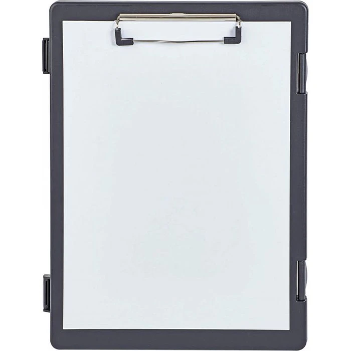 Maul Klemmbrett 2349290, A4, Kunststoff, Mit Aufbewahrungsfach, Schwarz 6 Maul Klemmbrett 2349290, A4, Kunststoff, Mit Aufbewahrungsfach, Schwarz – Bild 4