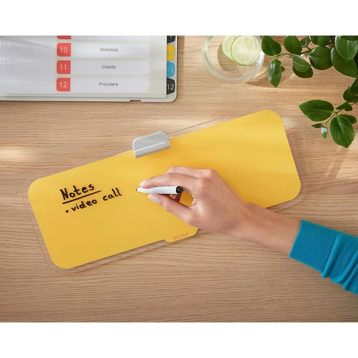 Leitz Notizboard 5269-00-19, Cosy, 15 X 38cm, Desktop-Memoboard, Aus Glas, Gelb 7 Leitz Notizboard 5269-00-19, Cosy, 15 X 38cm, Desktop-Memoboard, Aus Glas, Gelb – Bild 5
