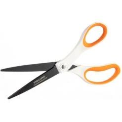 Fiskars Büroschere Titanium Non-Stick, 21 Cm, Universalschere, Titanbeschichtet, Rostfrei, Weiß -Leitz Shop d42d107ce55864924712800974234cea38a8a94b bueroschere fiskars titanium non stick 21 cm