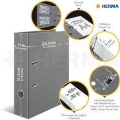 Herma Ordner 7191 Stars, Karton, A4, 7cm, Weiß Gestreift Mit Stern -Leitz Shop d63fc947bfd187cf400ed15babca93f9493f7a30 ordner herma 7191 stars karton a4