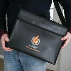 HMF Dokumententasche 44147, Feuerfest, 38 X 28 Cm, Für A4, Fiberglas, Mit Tragegriff -Leitz Shop d665430e0915579a2cdde43d5b28303225f023b3 dokumententasche hmf 44147 feuerfest