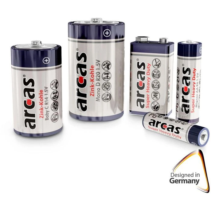 Arcas Batterien Super Heavy Duty, AA, Mignon, R6, 4 Stück 8 Arcas Batterien Super Heavy Duty, AA, Mignon, R6, 4 Stück – Bild 6