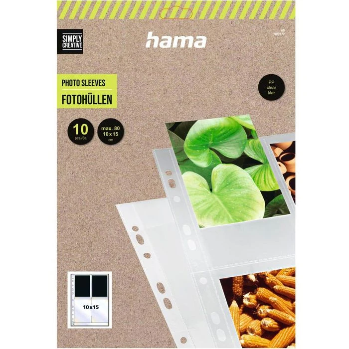 Hama Fotohüllen 9777, 10 X 15cm, A4, 10 Hüllen Für Je 8 Fotos, Hochformat, Klar 3 Hama Fotohüllen 9777, 10 X 15cm, A4, 10 Hüllen Für Je 8 Fotos, Hochformat, Klar