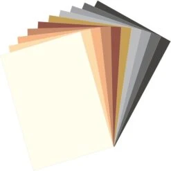 Marpa-Jansen Tonpapier 360.912-00, A4, 10 Erdtöne Sortiert, 130g/m², 30 Blatt