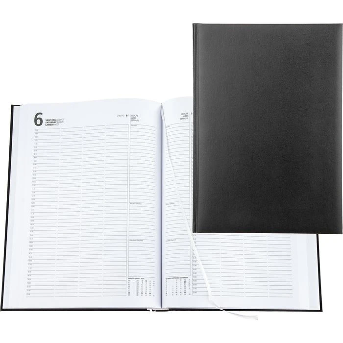 Geiger Buchkalender Advokat, Planungsbuch 1 Tag Auf 1 Seite Balacron Schwarz A4 3 Geiger Buchkalender Advokat, Planungsbuch 1 Tag Auf 1 Seite Balacron Schwarz A4