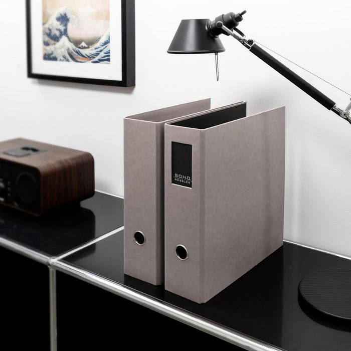 Rössler-Papier Ordner 1317452700 S.O.H.O., Karton, A4, 8,5cm, Taupe 6 Rössler-Papier Ordner 1317452700 S.O.H.O., Karton, A4, 8,5cm, Taupe – Bild 4