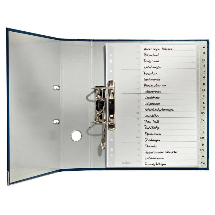 Leitz 1260-00-00 Register Kunststoff, A-Z, A4 Überbreite, 20-teilig, Grau 5 Leitz 1260-00-00 Register Kunststoff, A-Z, A4 Überbreite, 20-teilig, Grau – Bild 3