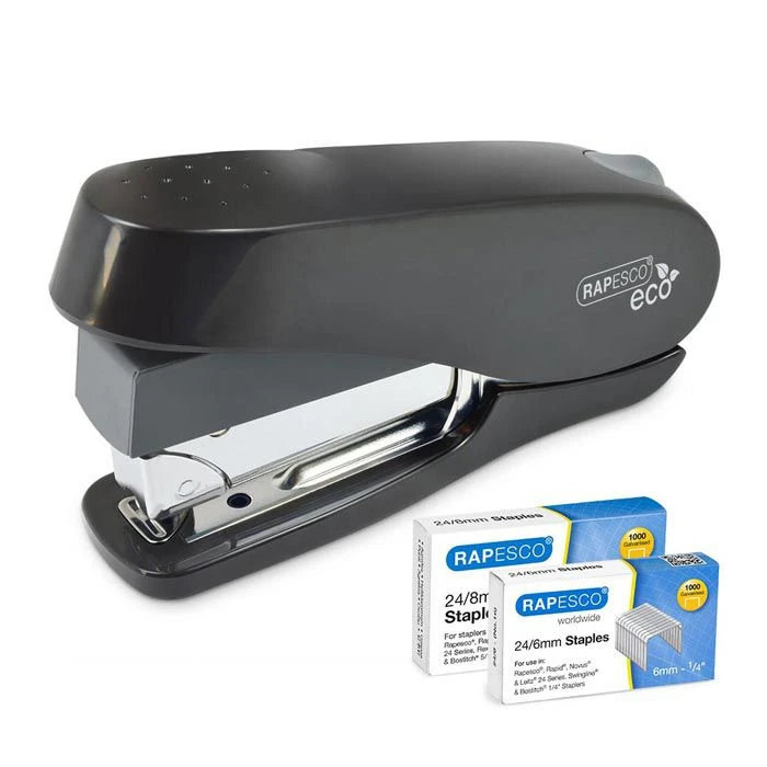RAPESCO Heftgerät 1466 ECO Luna Less Effort, Heftleistung 50 Blatt, Schwarz 3 RAPESCO Heftgerät 1466 ECO Luna Less Effort, Heftleistung 50 Blatt, Schwarz