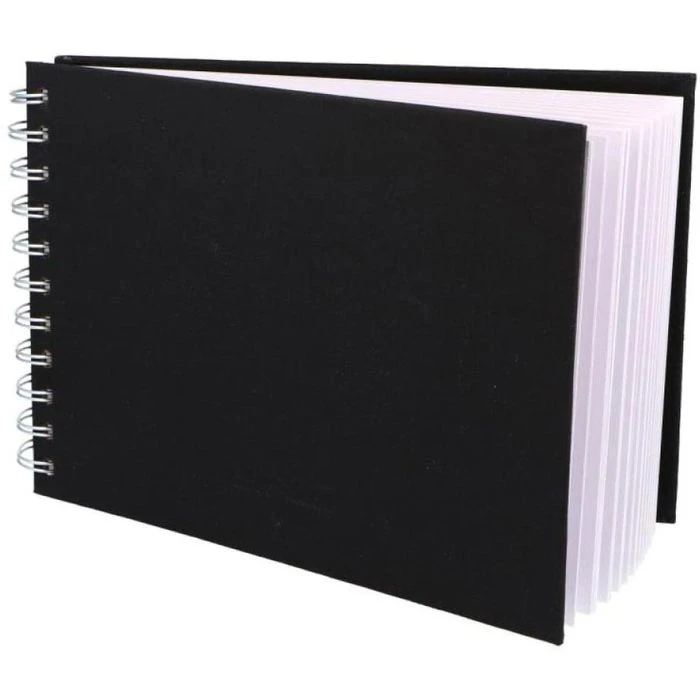 Perfect-ideaz Skizzenbuch A4 Quer, 200 G/m², Weiß, Spiralbindung, 48 Blatt 5 Perfect-ideaz Skizzenbuch A4 Quer, 200 G/m², Weiß, Spiralbindung, 48 Blatt – Bild 3