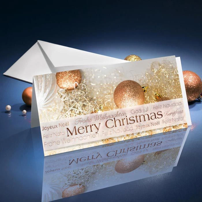 Sigel Weihnachtskarte DS029, Christmas Glitter, DIN Lang, Mit Umschlag, 10 Stück 4 Sigel Weihnachtskarte DS029, Christmas Glitter, DIN Lang, Mit Umschlag, 10 Stück – Bild 2
