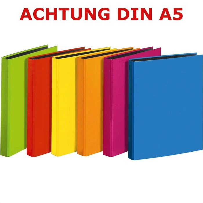 Veloflex Ringbuch Velocolor 1151300, A5, 2 Ring, Ring-Ø 25mm, Farbig Sortiert, 10 Stück 3 Veloflex Ringbuch Velocolor 1151300, A5, 2 Ring, Ring-Ø 25mm, Farbig Sortiert, 10 Stück