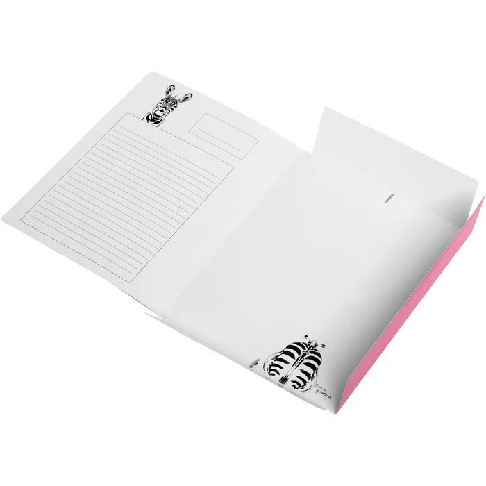 Pagna Zeichenmappe Save Me 21659-34, Zebra, A3, Karton, 3 Einschlagklappen, Gummizug 4 Pagna Zeichenmappe Save Me 21659-34, Zebra, A3, Karton, 3 Einschlagklappen, Gummizug – Bild 2