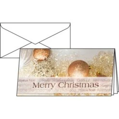 Sigel Weihnachtskarte DS029, Christmas Glitter, DIN Lang, Mit Umschlag, 10 Stück
