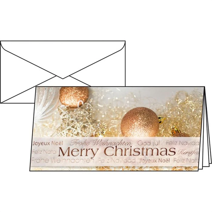 Sigel Weihnachtskarte DS029, Christmas Glitter, DIN Lang, Mit Umschlag, 10 Stück 3 Sigel Weihnachtskarte DS029, Christmas Glitter, DIN Lang, Mit Umschlag, 10 Stück